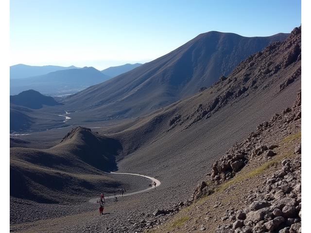 Vulkansk landskap på Etna, Italia